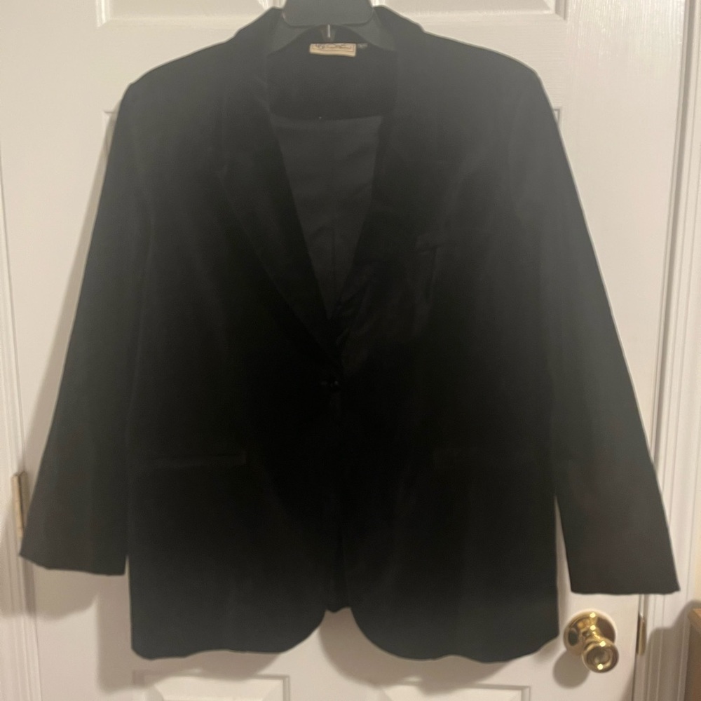 Black Velvet Spandex Suit